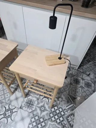 Mesita de noche Ikea madera