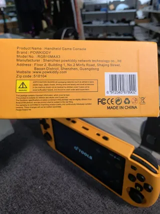 Consola PowKiddy RGBIOMAX3 Amarilla