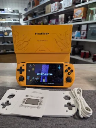 Consola PowKiddy RGBIOMAX3 Amarilla