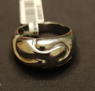 Anillo Rodiada Plata Diseño Único