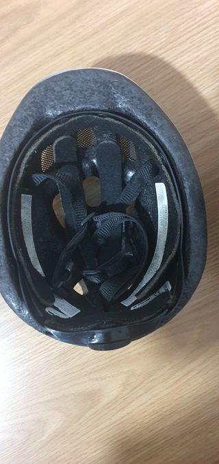 Casco bici infantil azul con dibujos