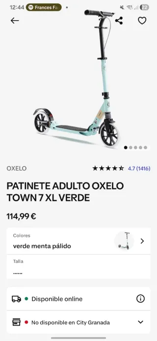 SE VENDE PATINETE SIN MOTOR. Buena oportunidad