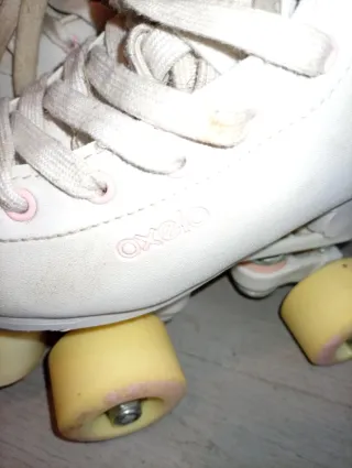 Pattini a rotelle bianchi taglia 32