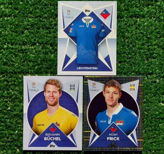 3 figurine Topps Nations League Liechtenstein