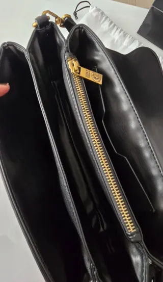 Bolso Just Cavalli Negro Cadena Dorada Serpiente