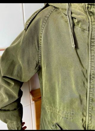 Anorak/tipo Parka mujer _ZARA verde militar