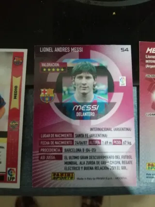 Cromos Leo Messi Rookie lote de 2.