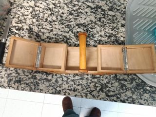 Costurero antiguo madera abatible