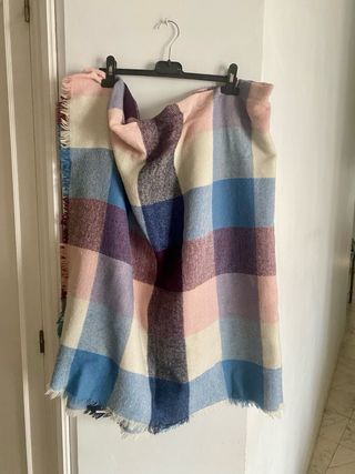 Bufanda de cuadros mujer