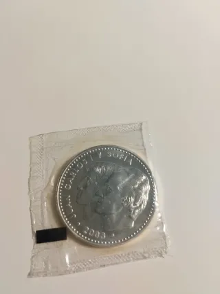 Moneda Juan Carlos y Sofía 2003