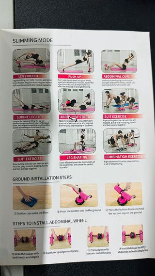 Rueda Abdominal con Bandas Elásticas