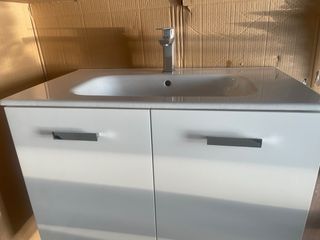 Mueble de baño 46x80x86,5 - incluye grifo y tapón
