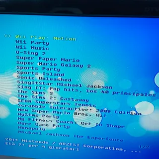 Nintendo Wii Nera + 36 Giochi