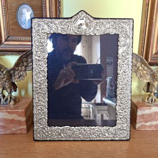 Cornice Portafoto Argento 925 mass. foto cm 18x24