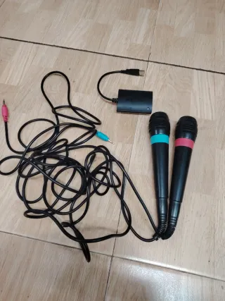Set 2 Micrófonos SingStar PS2/PS3