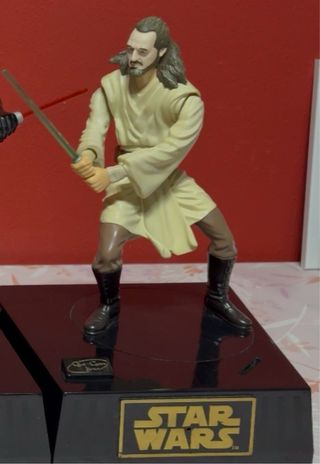 Figuras Star Wars: Obi-Wan, Darth Maul,Qui Gon Jin