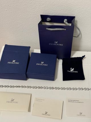 Collana Swarovski Argento Nuova