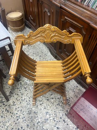 Sedia Savanarola a X pieghevole