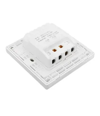 Interruptor Temporizador Botón Blanco