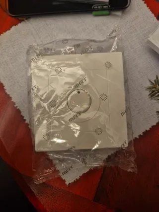 Interruptor Temporizador Botón Blanco