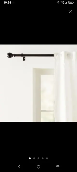 Barra per tende Amazon Basics regolabile