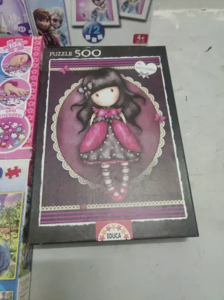 Lote 4 Puzzles Disney, Frozen, Hello Kitty