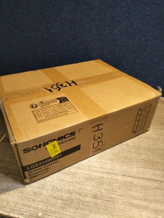 SONGMICS Comodino, 4 Cassetti in Tessuto, Acciaio, MDF, Tessuto Non Tessuto, per Camera da Letto