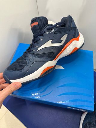 Zapatillas Joma Padel Hombre Azul Naranja
