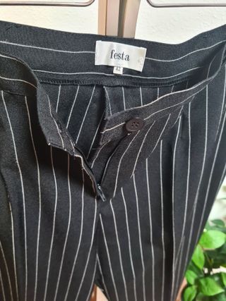 Traje de chaqueta y pantalón rayas talla 42