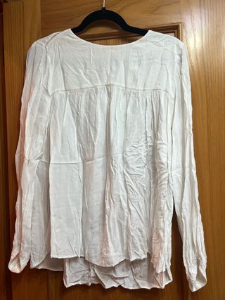Blusa blanca manga larga