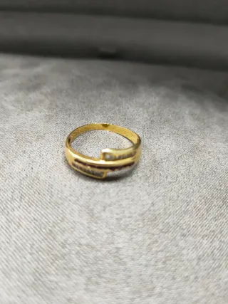 Anillo Oro 18k con Circonitas y Rubíes