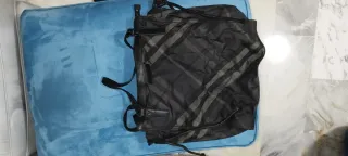 Borsa tote Burberry a quadri nera