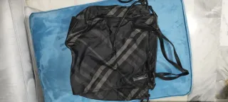 Borsa tote Burberry a quadri nera