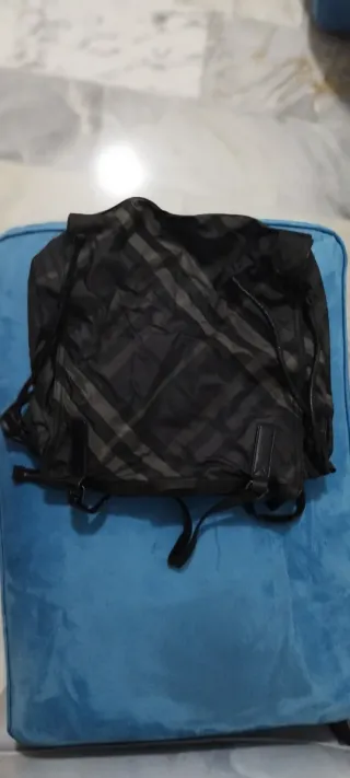 Borsa tote Burberry a quadri nera