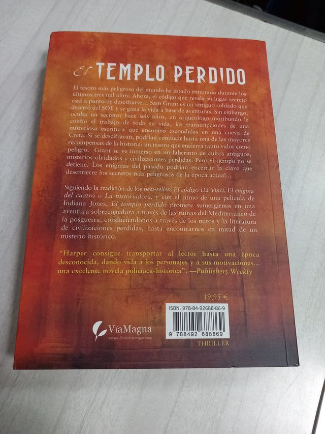 EL TEMPLO PERDIDO. Tom Harper