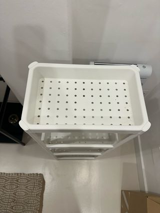 Estantería de plástico blanca 4 baldas