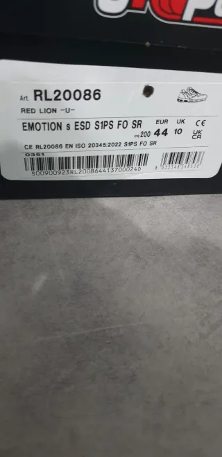 Scarpe da lavoro antinfortunistiche u-power 44