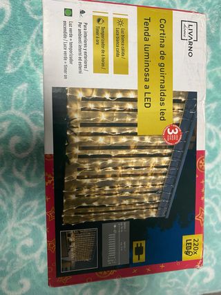 Luci natalizie per tende