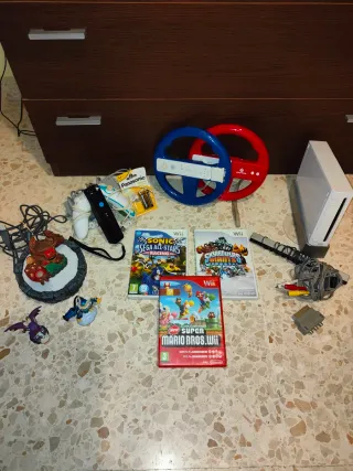 Wii + 3 mandos + 4 juegos + y MÁS!