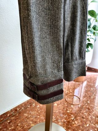 Pantalón Capri Mujer nuevo T36 - lana y seda