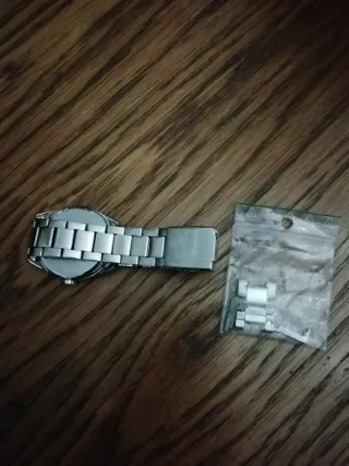 Orologio Casio Uomo Nero e Argento + maglie