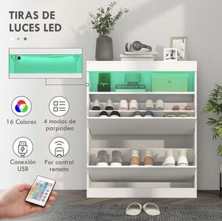 Zapatero con luces LED