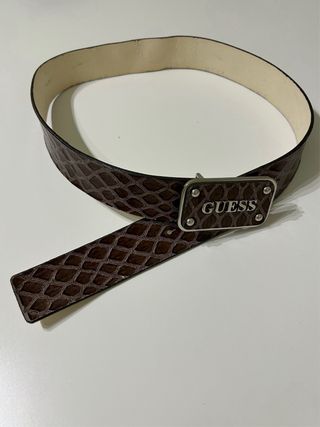 Cinturone Guess Donna Marrone con Fibbia Argentata