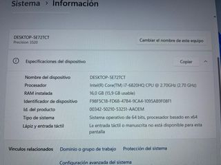 Portátil Dell Precision 3520