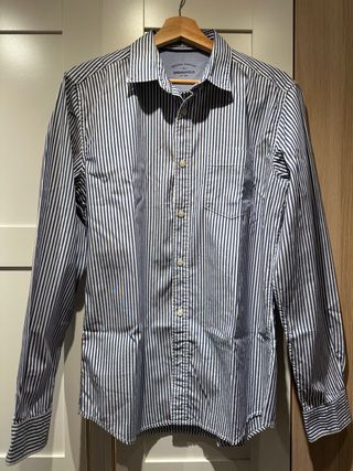 Camisa Springfield Rayas Azul y Blanca