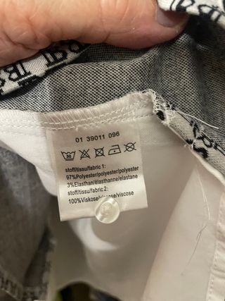 Blusa Talla S Blanca y Negra