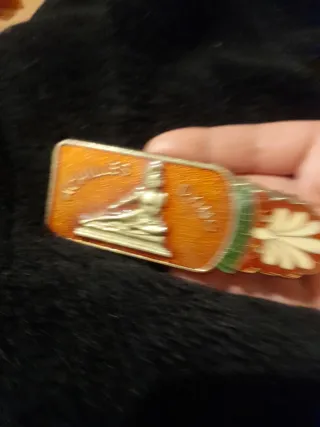 Clip latón antiguo barco griego