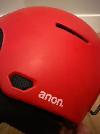 Casco Snowboard Niño Anon Rojo