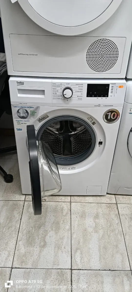 Lavadora Beko Carga Frontal 10 Kg RPM 1400