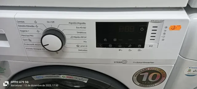 Lavadora Beko Carga Frontal 10 Kg RPM 1400